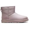 UGG Classic Mini Pearlized Cowhide Durable Simple Fashion Commuter Short Snow Boots Women Boots Pink 1167313-PSK