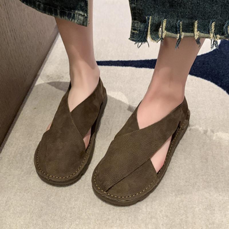 2024 Women Sandals Summer Open Toe Women's Shoes Flat Sandals for Women Non-Slip Comfortable Lightweight Walking Casual Sandales