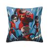 Nordic Style Animation The Incredibles Cushion Cover Polyester Superhero Comedy Throw Pillow Case for Car Square Pillowcase