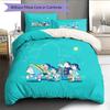 Doraemon3 Pattern Bedding Quilt Set Home Decoration Gift (1 * Duvet Cover + 2 * Pillowcase Without Core)