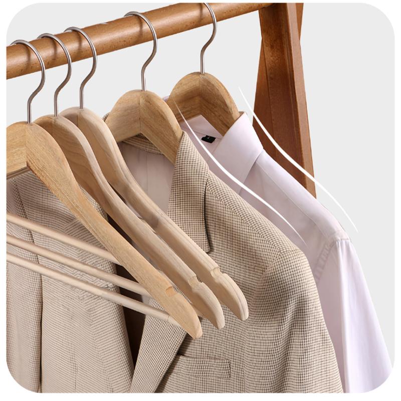 5pcs Natural Camphor Wood Hanger,High-Grade Suit Clothes Hangers with Unpainted Smooth Surface,Durable Storage Organizer Rack