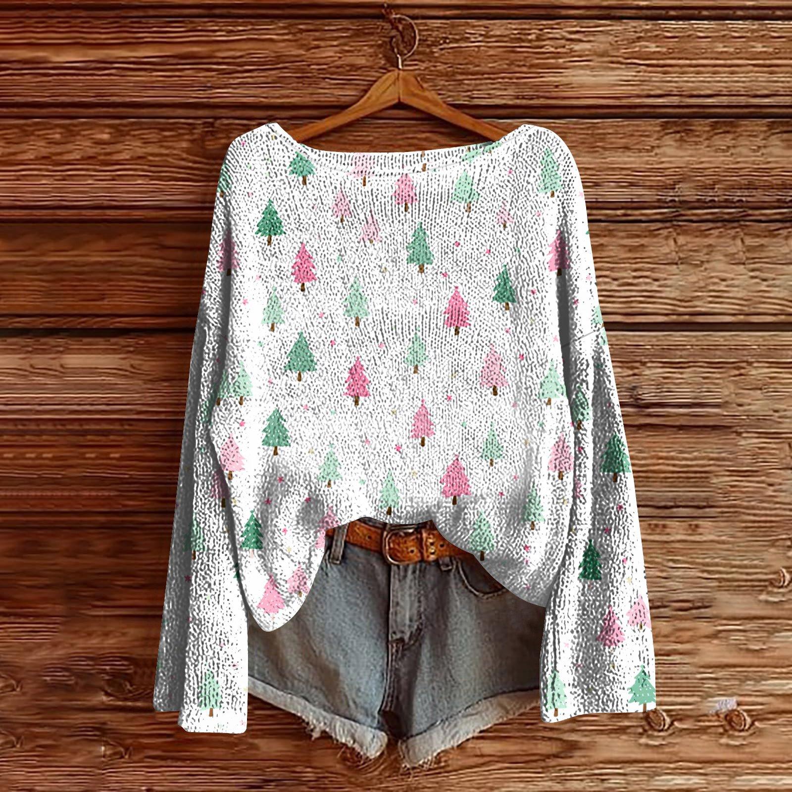 

Женский легкий свитер с круглым вырезом, повседневный вязаный пуловер с длинным рукавом L белый