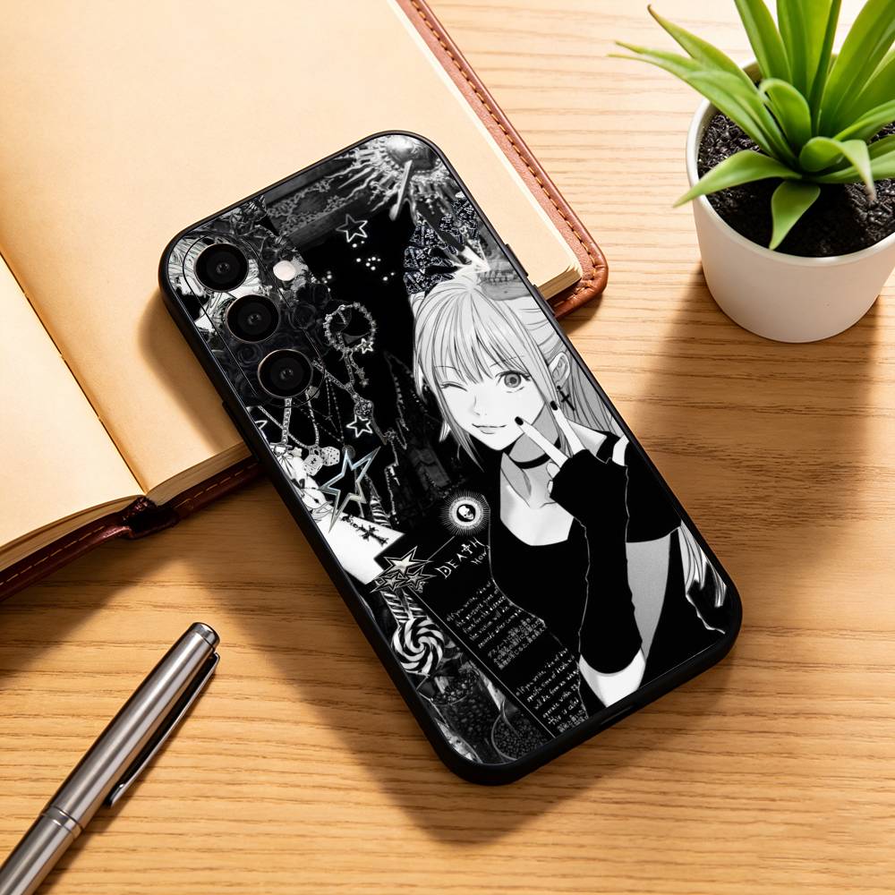 

D-Death N-Note Misa Phone Case For Samsung Galaxy A73,A72,A71,A70,A53,A52,A51,Others Soft Black Cover Samsung a70