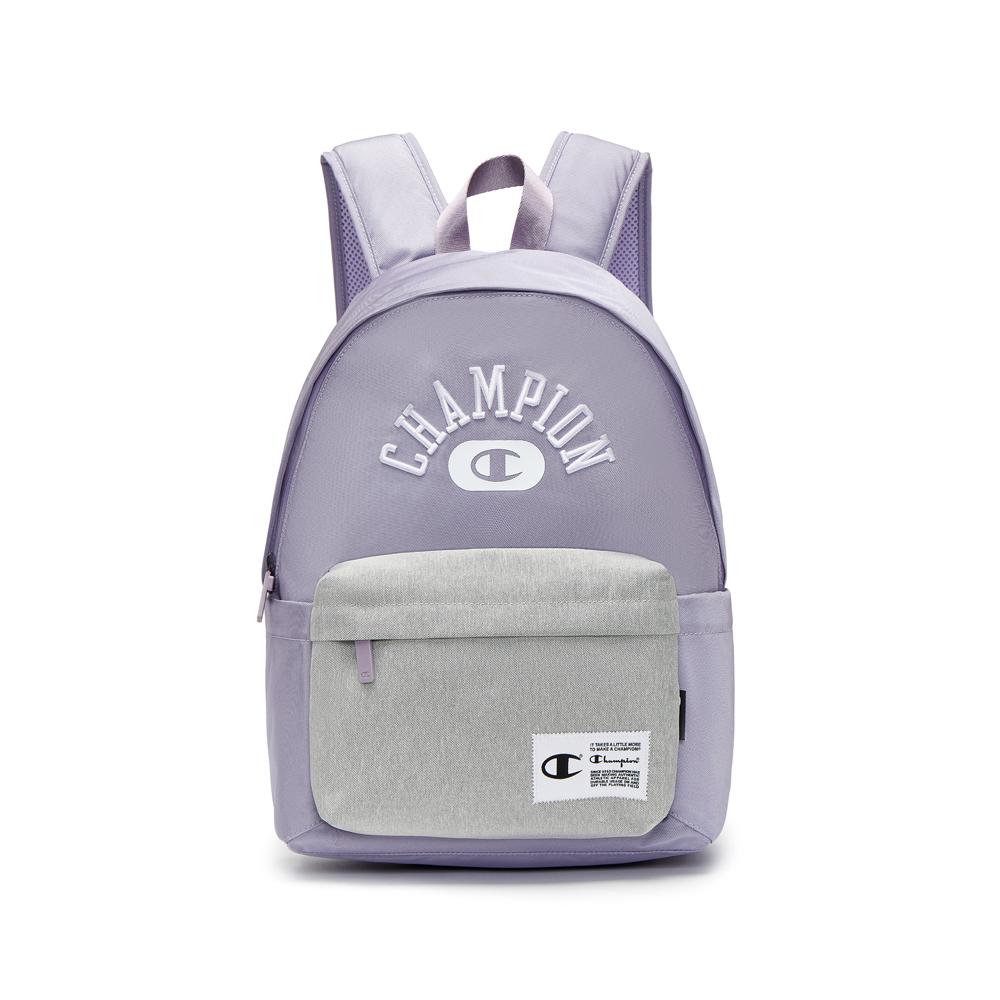 Champion 3D Embroidered Logo Versatile Fashion Trendy Casual Sports Zipper Fabric Backpack Unisex Backpack U3CACPU02 Gray