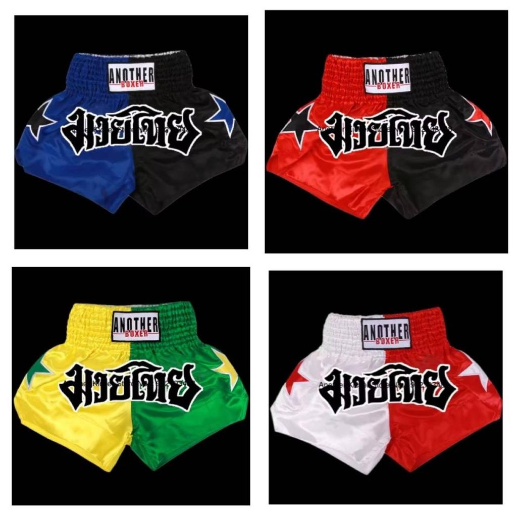 Stern Muay Thai Shorts Hosen Kickboxen Boxen MMA UFC Kampfsport Kampf Unisex Herren Damen Schnelltrocknend Druck Elastisch Hoher Bund Polyester Training