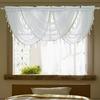 Sheer Rod Pocket Window Valance Drape with Delicate Laces and Beads for Adding Elegances To Any Room