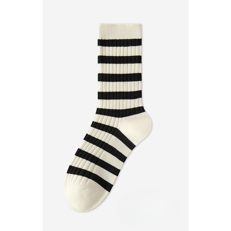 

Женские весенне-осенние носки до середины икры, влагопоглощающие и устойчивые к запаху носки из чистого хлопка, универсальные махровые носки, разноцветные хлопковые носки 1 pair