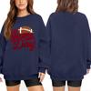 Unisex Lightweight Long Sleeve Neck Pullover Printed Sweatshirt