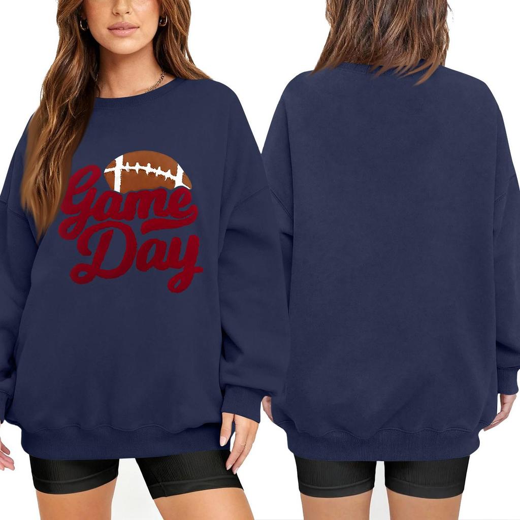 Unisex Lightweight Long Sleeve Neck Pullover Printed Sweatshirt