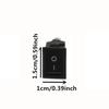 10 Stück Einrast-Boots-Wippschalter Kippschalter Strom SPST EIN-AUS 2 Pin AC 250V 6A 125V 10A 2-Positionen Einrastschalter für Auto Auto Boot