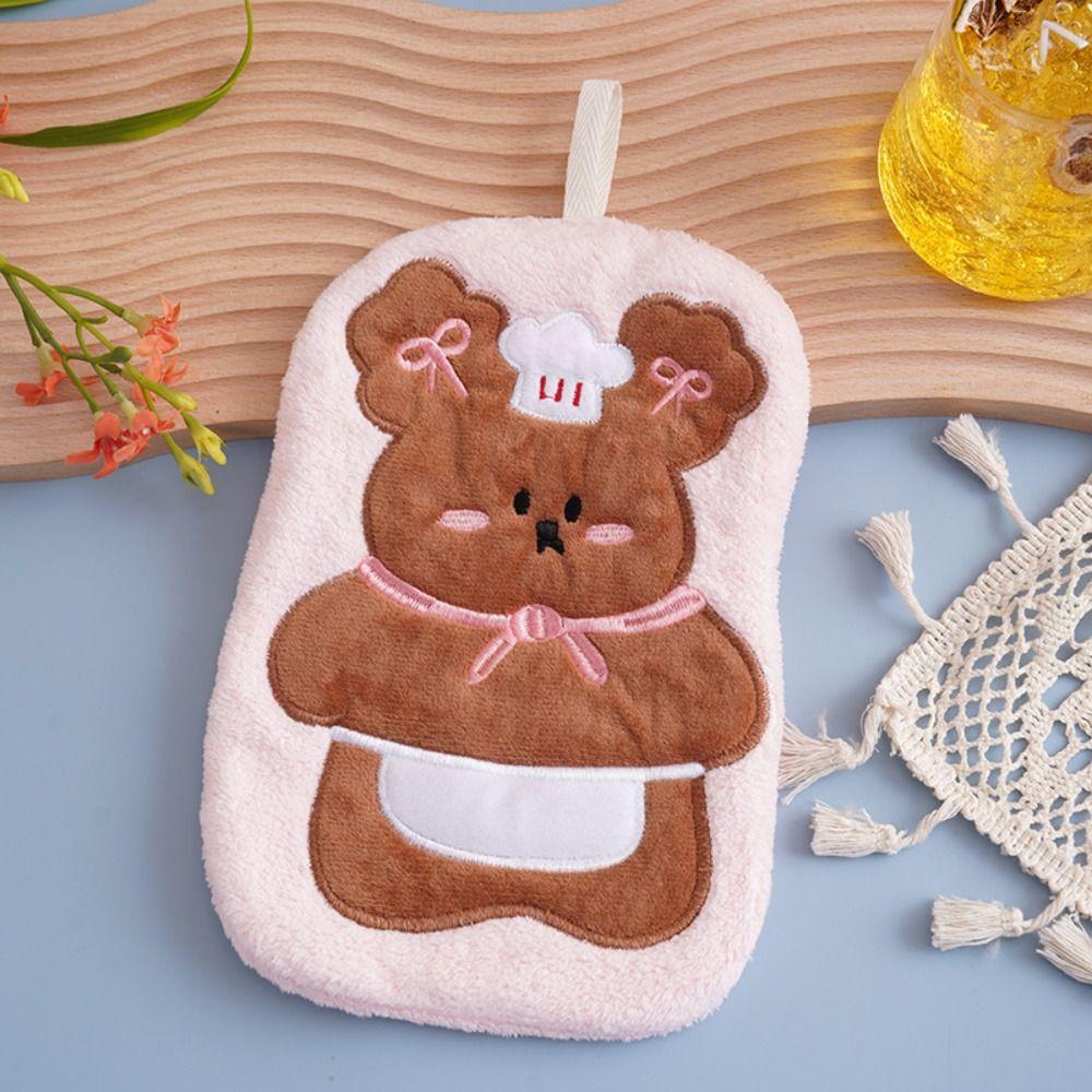 Thickened Toilet Handkerchief Water-absorbing Washcloth Cute Bathroom Kerchief  Household