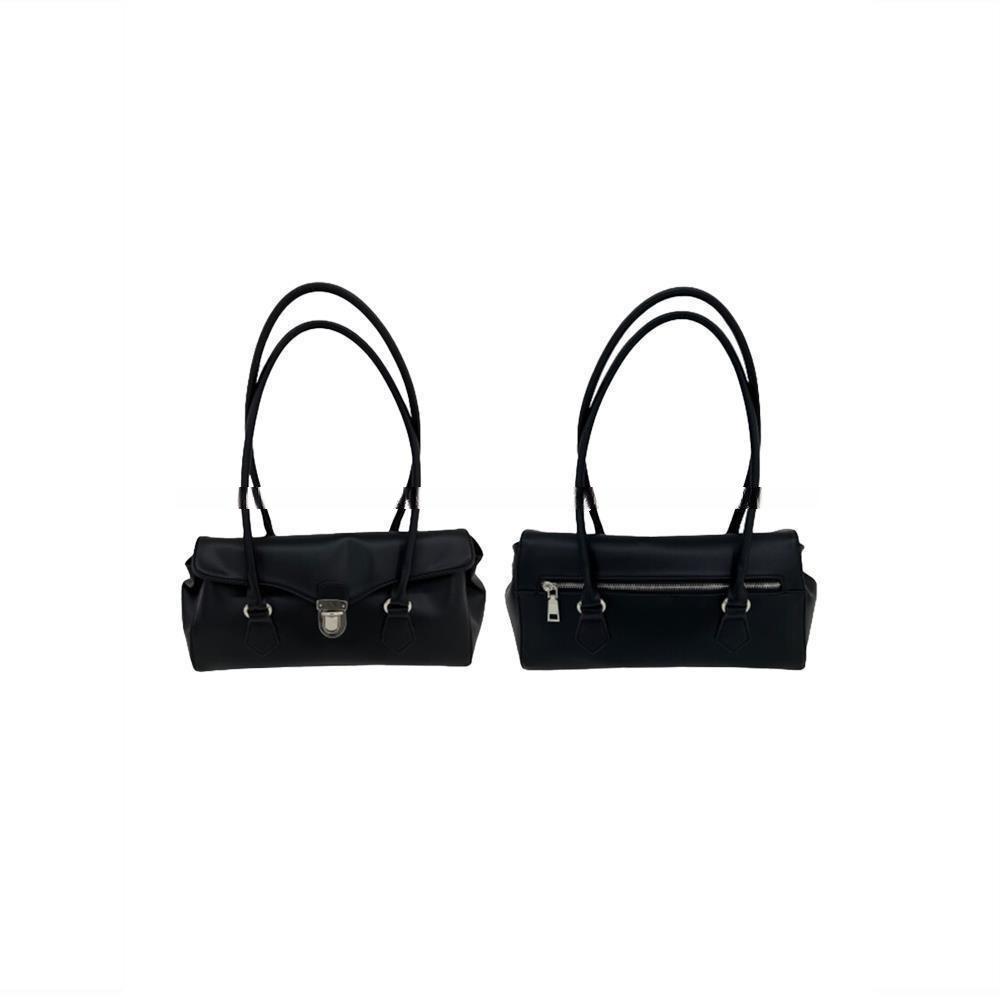 Vintage College Style Simple Shoulder Armpit Bag Premium Sense Niche Locomotive Bag