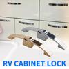 Camper Cabinet Lock – 128mm Hole Distance Push Button Drawer Latch for RV, Caravan, Boat & Home Furniture–Motorhome Storage Lock