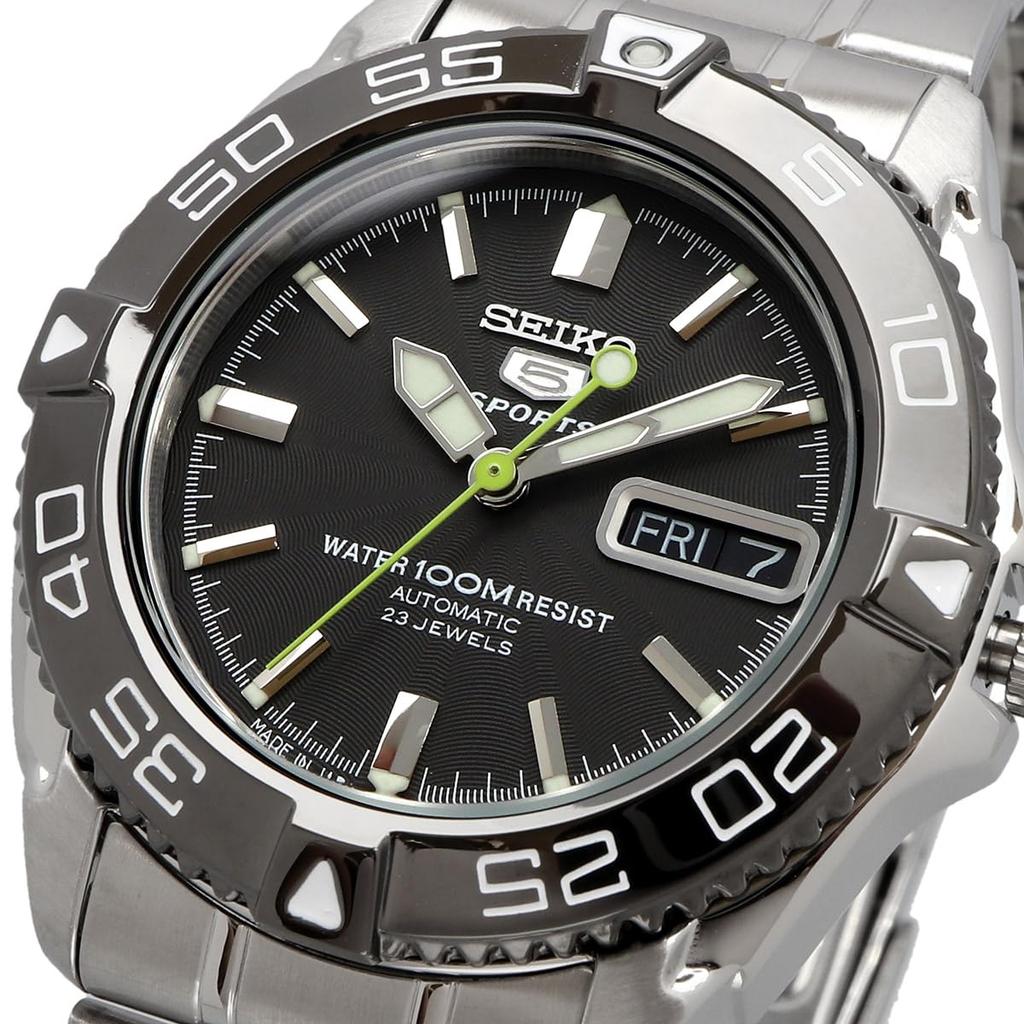 SEIKO 5 Sports Automatic Mechanical Watch Made in Japan SNZB23J1 Men's Silver