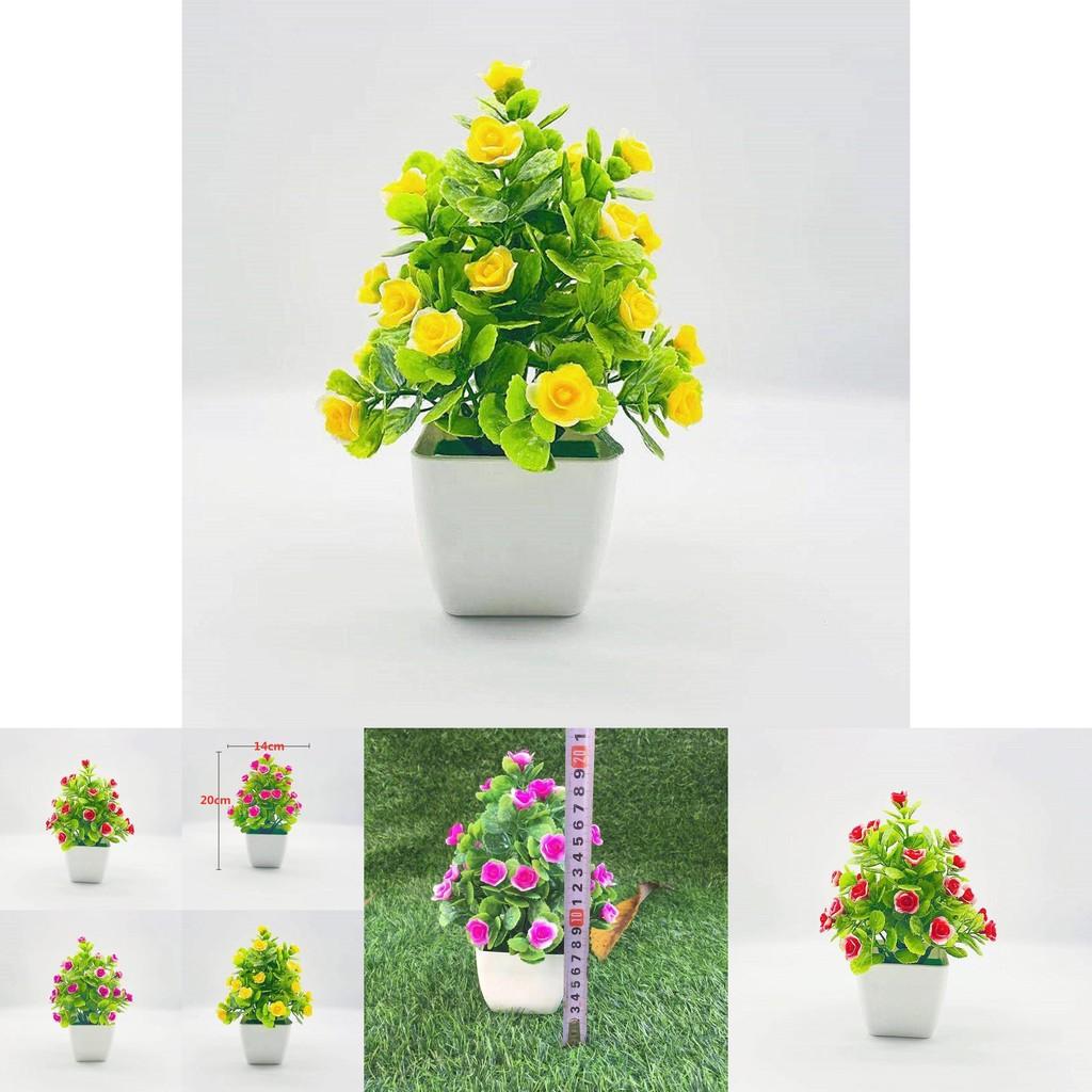 Imitation Rose Plant With Plastic Construction For Event Decoration And Gift Giving