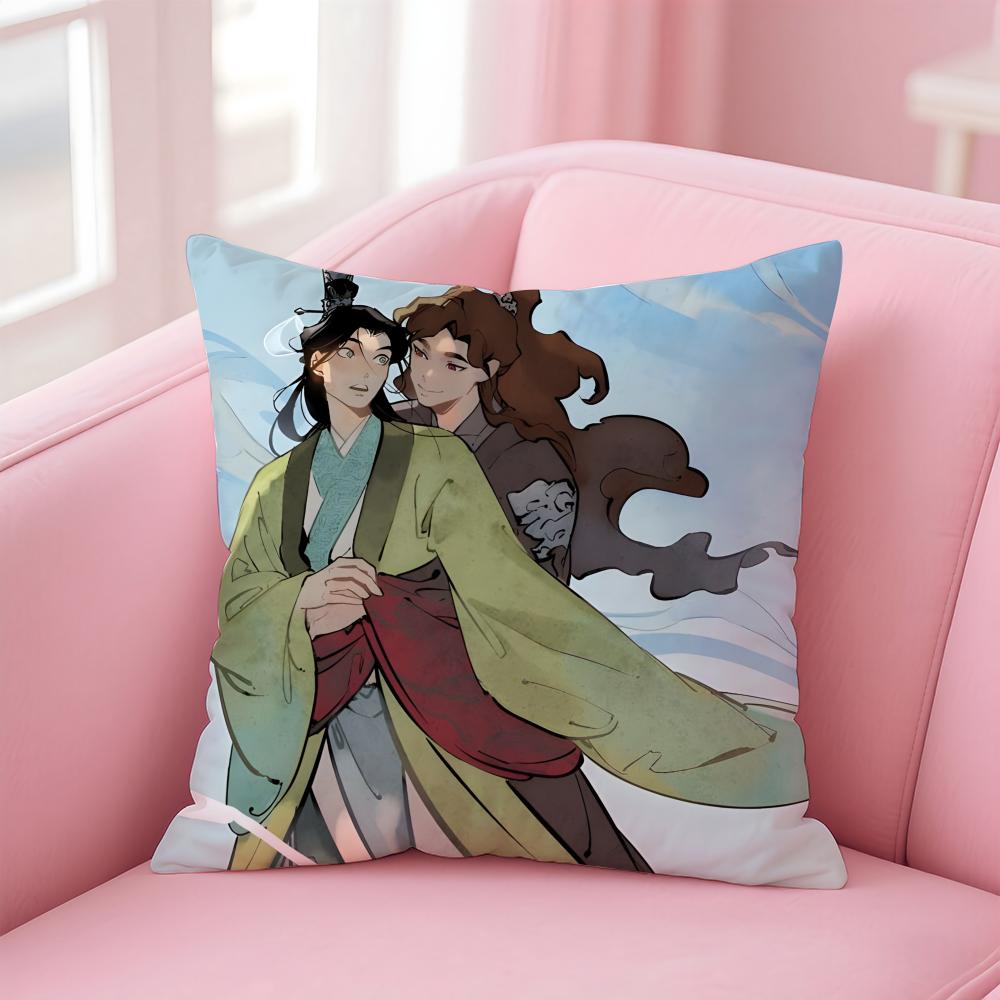 

Funny Chinese SScum Villains SelfSaving System Cushion Cover Pillow Case Soft Skin Friendly Fabric Concealed Zipper 30X30cm