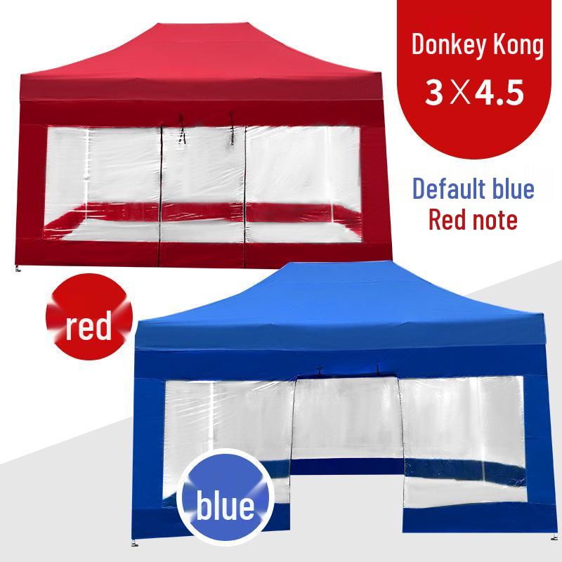 Large Telescopic Outdoor Advertising Tent: Folding Rainproof Canopy and Sunshade with Four-Legged Design
