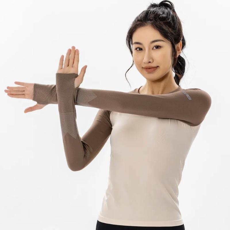 Women Raglan Color Block Seamless Geometric Jacquard Thumb Hole Long Sleeve Fitness Top Multiple Colors Available
