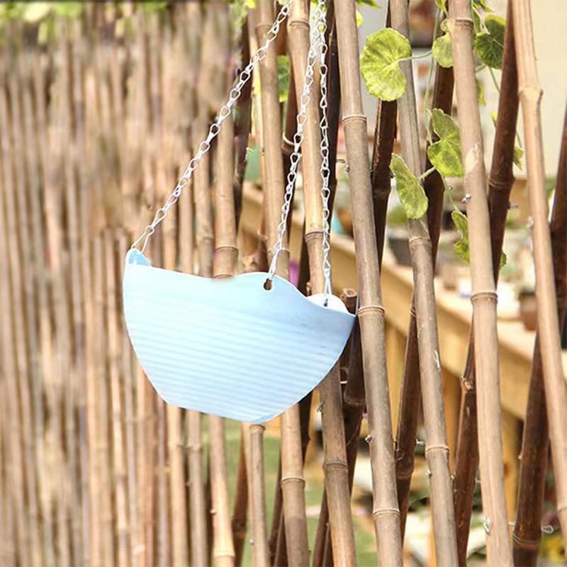 Závěsný květináč na orchideje s řetězem PP plastový závěsný koš květináč závěsný nástěnný zelený květináč se sukulentním květináčem