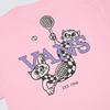Vans Casual Soft Comfortable Skin-Friendly Short Sleeve T-Shirt Unisex Tops Pink VN000NJUEGP1