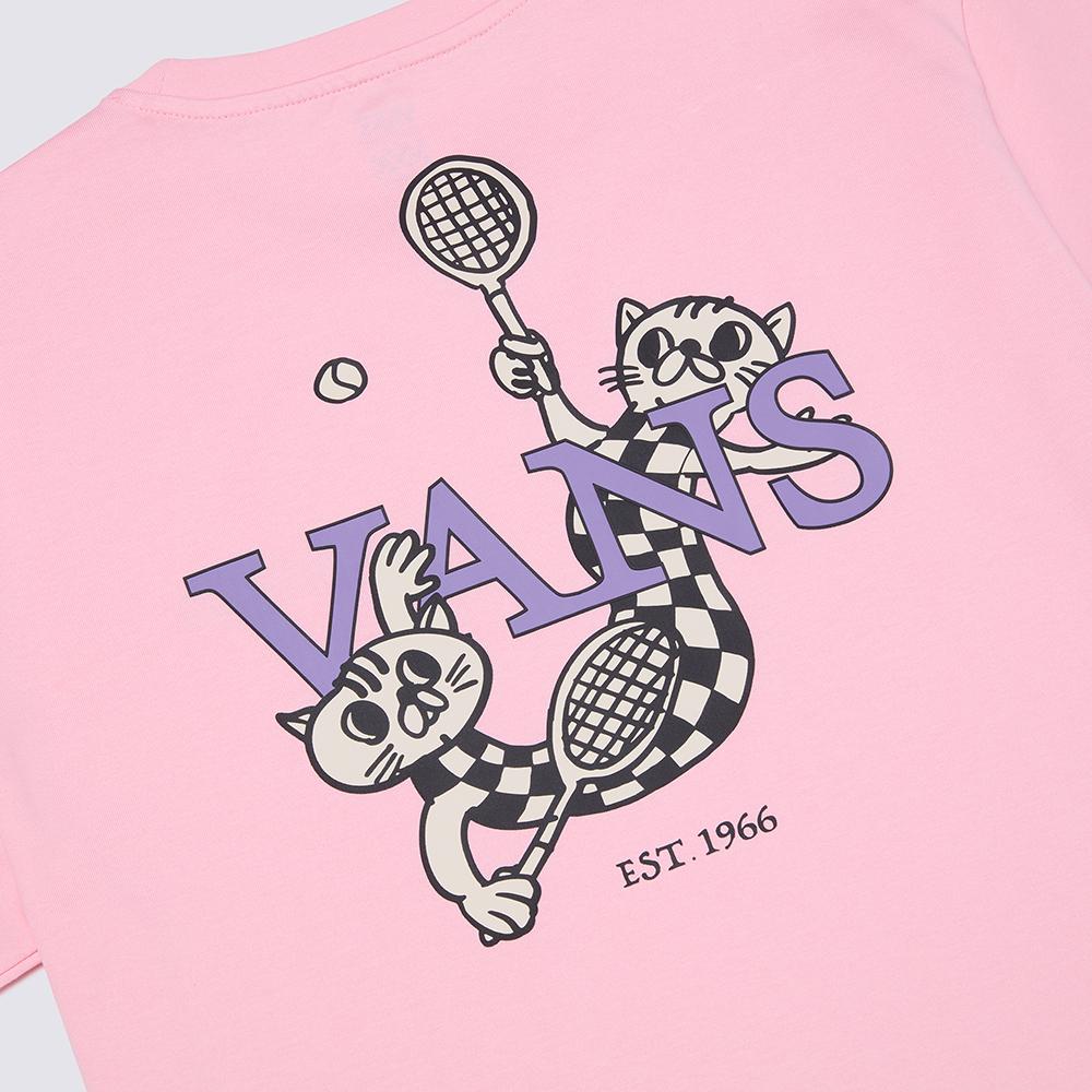 Vans Casual Soft Comfortable Skin-Friendly Short Sleeve T-Shirt Unisex Tops Pink VN000NJUEGP1