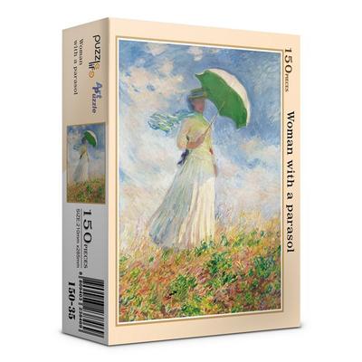 Puzzle Life Woman with Parasol Jigsaw Puzzle PL150-35, Mixed Colors, 150 Pieces Jigsaw Puzzle, Childrens Games, Educational Toys