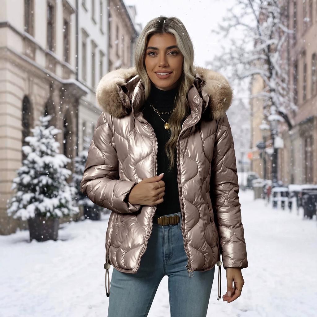 2026 Women's Short Thickened Cotton Jacket Cotton Coat Loose Warm Fashion Cotton Coat Coat