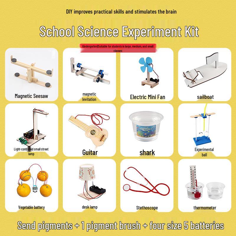 Elementary Science Experiment Wooden DIY Kit - Educational Toys