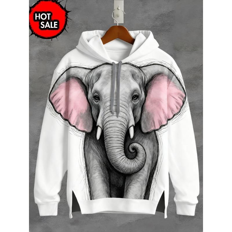 2026 Mode Tier Kapuzenpullover Für Mann Tiger Aufdruck Herbst Sweatshirt Kapuzenpullover Streetwear Lässig Sweatshirt Y2K Übergroß Unisex Kleidung