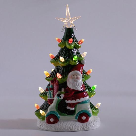 Tabletop Christmas Tree Light Battery Powered Indoor/Outdoor Multicolored Lights Desk Classic Xmas Tree Decoration