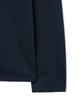 West Grand Boulevard Semi-Over Silket Cotton U-Neck Long Sleeve Deep Navy