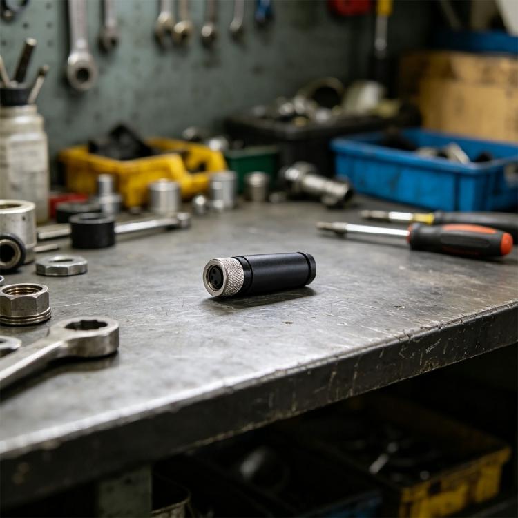 Secure M 8 Waterproof Plugs 3Pin / 4 Pin High Strength PA66 Housing For Stable Connection Protections Against Oils/Acids