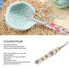 Flower Pattern Crochet Hook Ergonomic Handle Sewing Tools Knitting Needle  For Crocheting Yarn