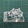 Bücher In Blumen Metall Stanzformen Schablone für DIY Scrapbooking Fotoalbum Prägepapier Karten Basteln Stanzteile