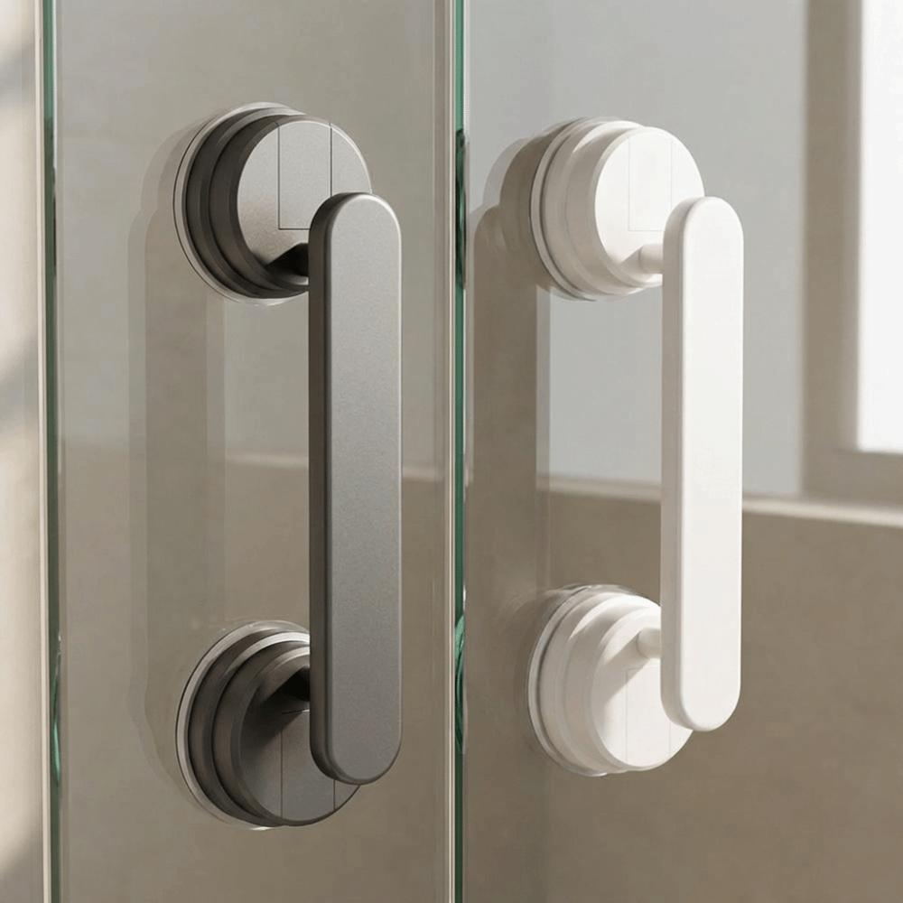 1/2Pcs Waterproof Suction Cup Door Handle Removable Bathroom Shower Auxiliary Handle  Bathroom