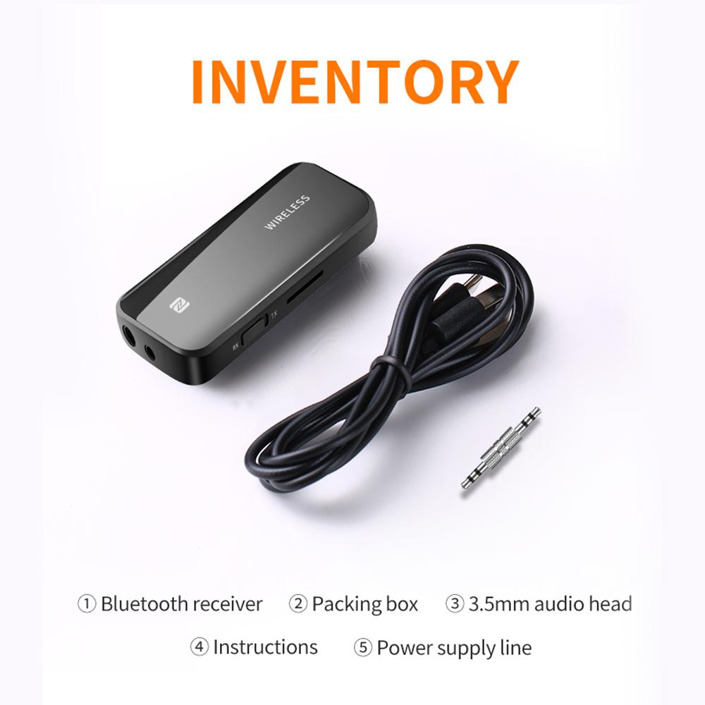 Car Bluetooth 5.1 Transmitter Receiver Handsfree Call Bluetooth Car Kit Auto Wireless Audio MP3 Music Stereo Transmit With NFC