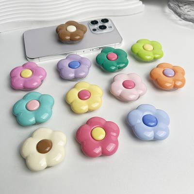 Korean Lovely Flower Griptok Bracket Grip Tok for IPhone Samsung Universal Accessories Phone Holder Ring Support Stand