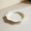 Cream French Lace Plate Ceramic Plate Household Cute Dish Plate Creative Tableware Deep Plate Dessert Plate