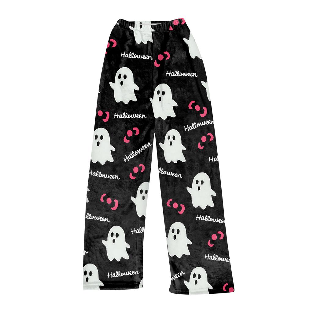 Women Winter Plaid Pants Full Length Long Trousers Sports Pants
