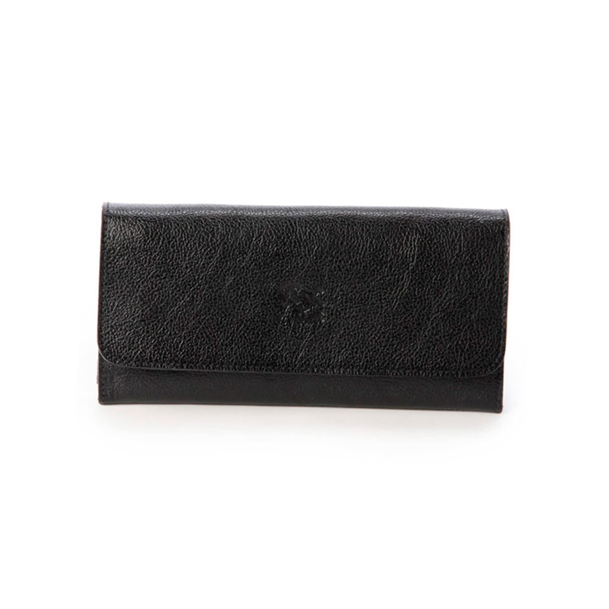 

Long Wallet Unisex Cowhide Leather Long Wallet Black Black [IL BISONTE] Women s Men s 54_1_5412300340