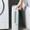 Plastic Garbage Can with Press Type Opening Large Capacity Trash Can Waste Bin Toilet Brush for Daily Disposal Need