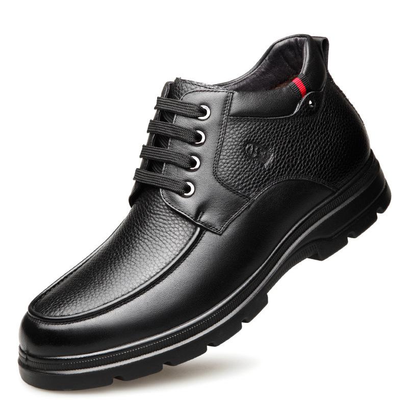 Голова старика однотонные повседневные высокие кожаные кеды высокие хлопковые кеды зимние повседневные кожаные кеды низкий каблук 126625 44 чёрный