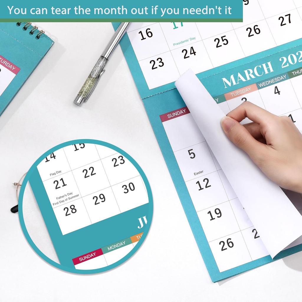 2026 Wall Calendar - 3 Month Wall Calendar 2026, Jan 2026 - Dec 2026, 11.25" X 26", 3 Month Calendar 2026, 3 Month Vertical Calendar with Thick Paper