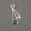 Ciondolo in malachite, gioielli con ciondolo in argento sterling 925. Regalo per le donne Gioielli con pietre preziose e ciondolo fatto a mano