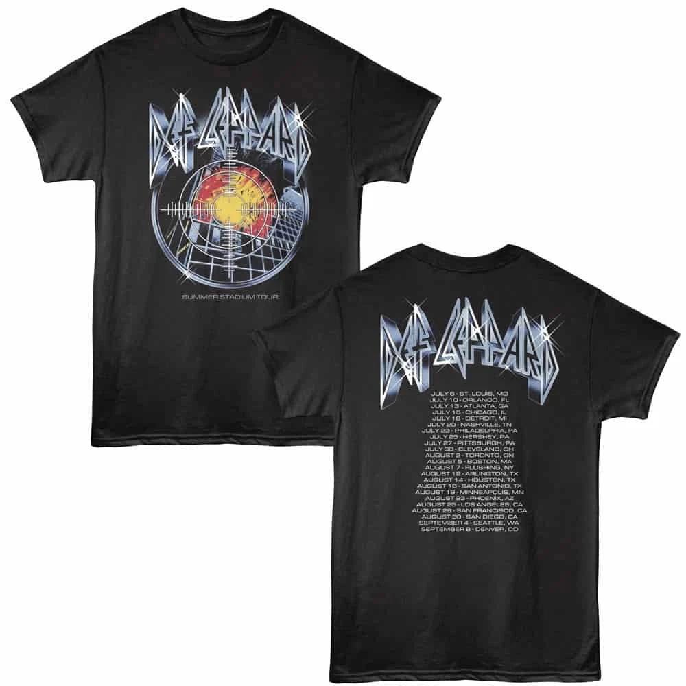 Def Leppard Pyromania Summer Stadium Tour Men s T Shirt 2XL