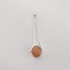 Peach Moonstone Gemstone 925 Sterling Silver Handmade Jewelry Women Pendant 1.79" PP-69-25