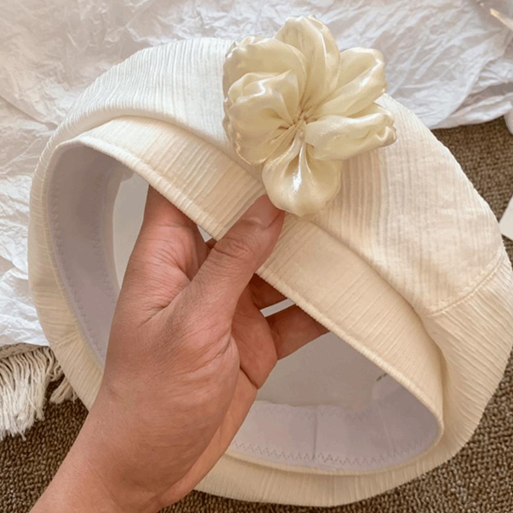 French Style Painter Hat Versatile Artist Cap Breathable Flower Beret  Holiday