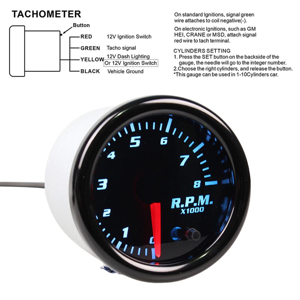 Accurate Inter Tachometer Rpm Meter For Car Tuning User-friendly Wide Range Auto Tachometer Tachometer Car Car Gauge