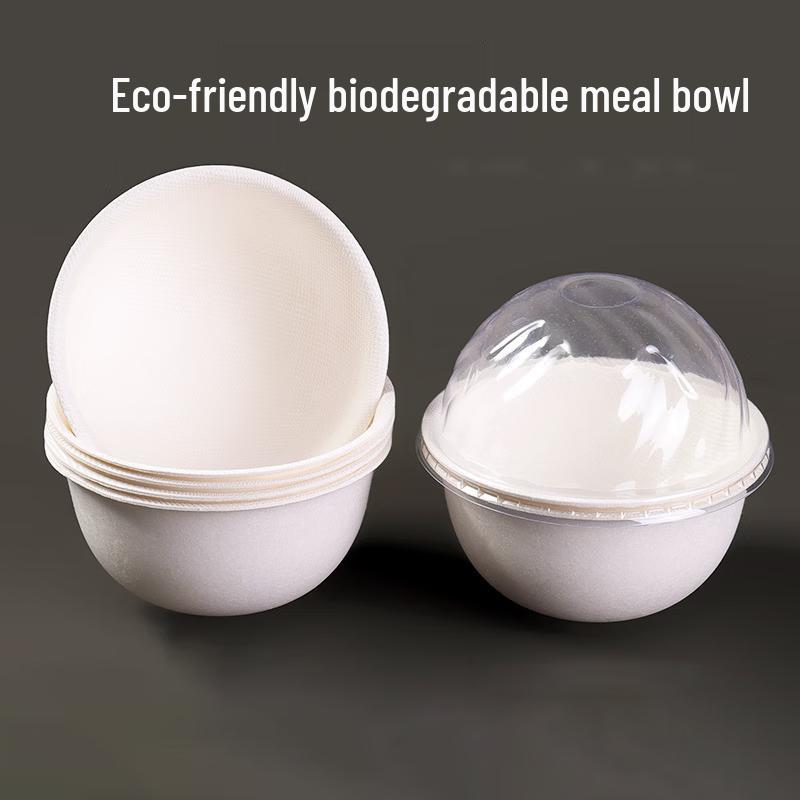 

Degradable Pulp Disposable Bowls with Lids