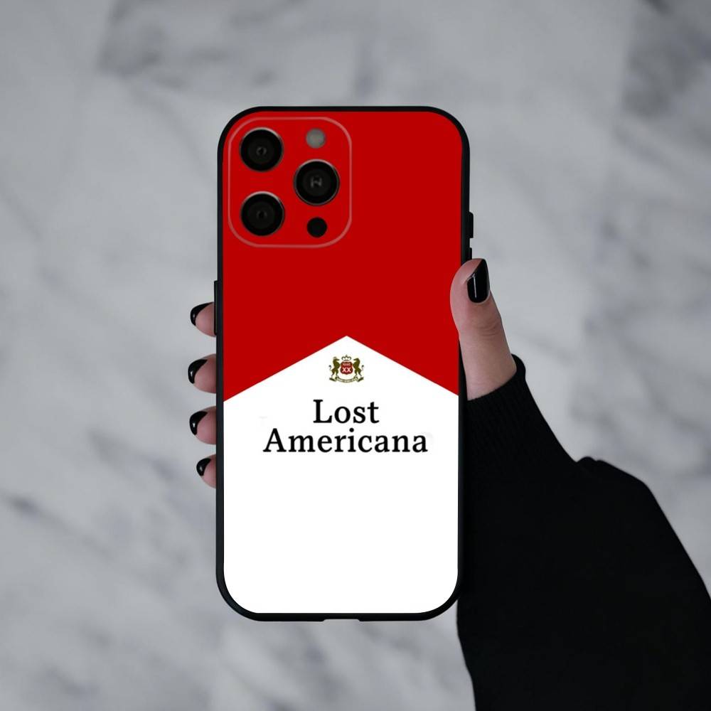 M-MGK L-Lost A-Americana Cool Phone Case For iPhone 17pro,16,15,14,13,12,11 Plus,Pro Max,XS,Soft Silicone Black Cover